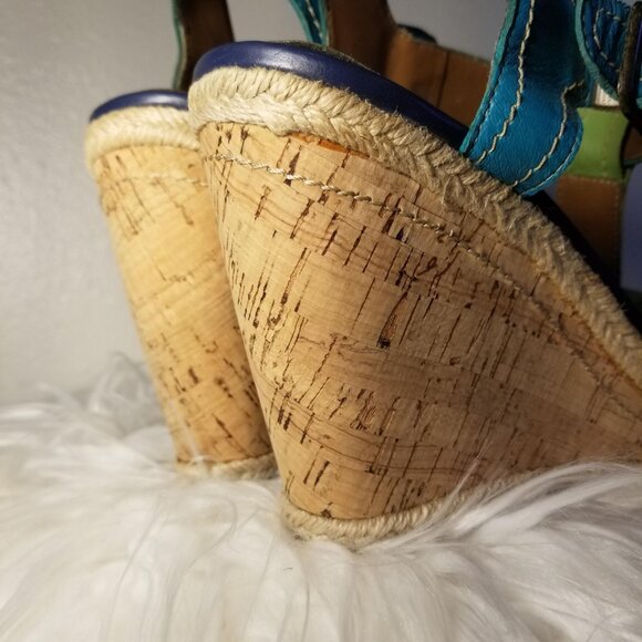 Hush Puppies Color Block Wedge Espadrilles in Size 8.5. - Picture 6 of 11